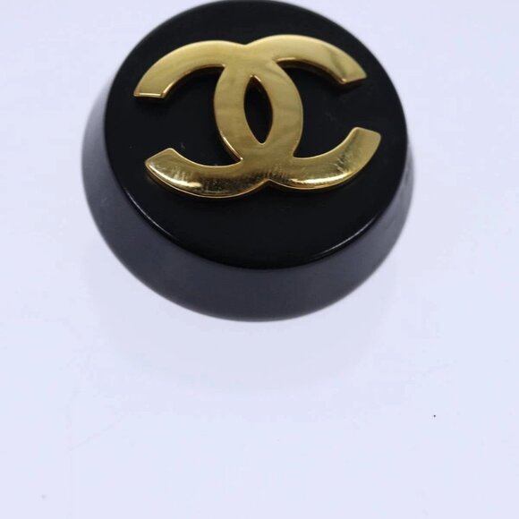 AUTHENTIC CHANEL COCO Mark Earring metal Gold CC - Picture 5 of 16